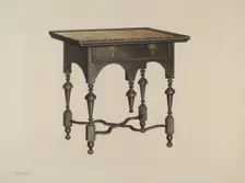 Tea Table, 1940. Creator: Charles Henning