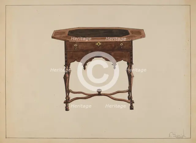 Tea Table, c. 1936. Creator: Nicholas Gorid.