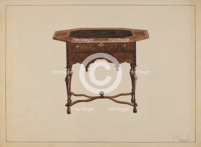 Tea Table, c. 1936. Creator: Nicholas Gorid.