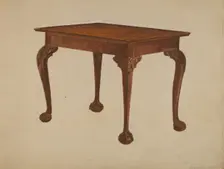 Tea Table, c. 1936. Creator: Bernard Krieger