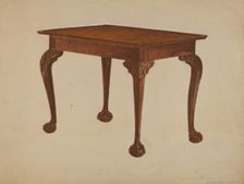Tea Table, c. 1936. Creator: Bernard Krieger