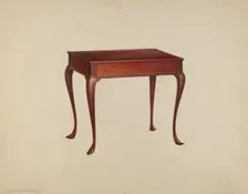 Tea Table, c. 1939. Creator: Isadore Goldberg