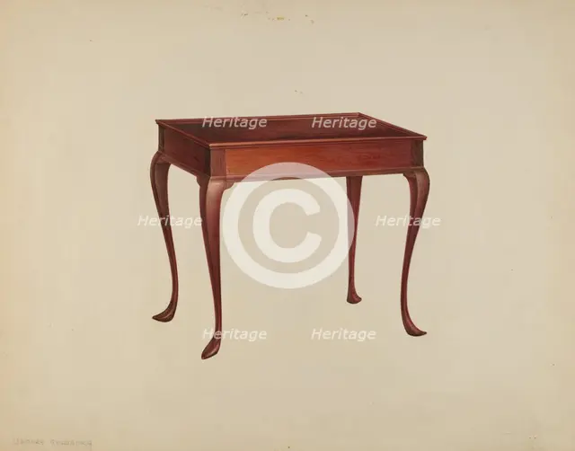 Tea Table, c. 1939. Creator: Isadore Goldberg.