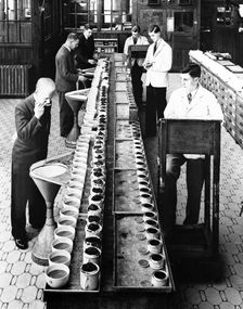 Tea tasters at Lyons tea factory, Greenford, Greater London, post 1920. Creator: Unknown