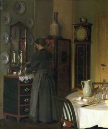 Tea-time 1898 Artist: Valdemar Kornerup