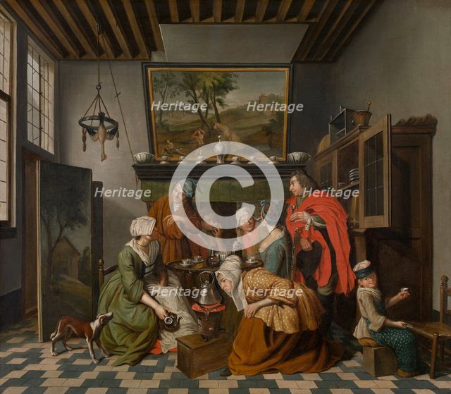 Tea Time, Second Half of the 18th cen. Creator: Jan Josef Horemans II.