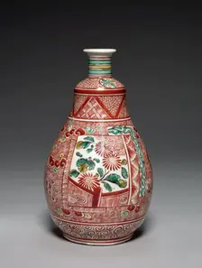 Tea Whisk-Shaped Sake Bottle, c. 1661-72. Creator: Unknown