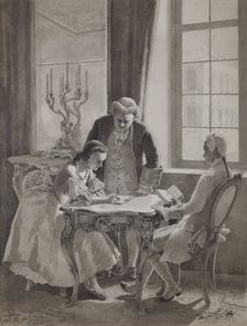 Teaching hour of Empress Catherine II