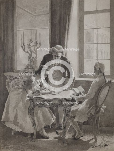 Teaching hour of Empress Catherine II.