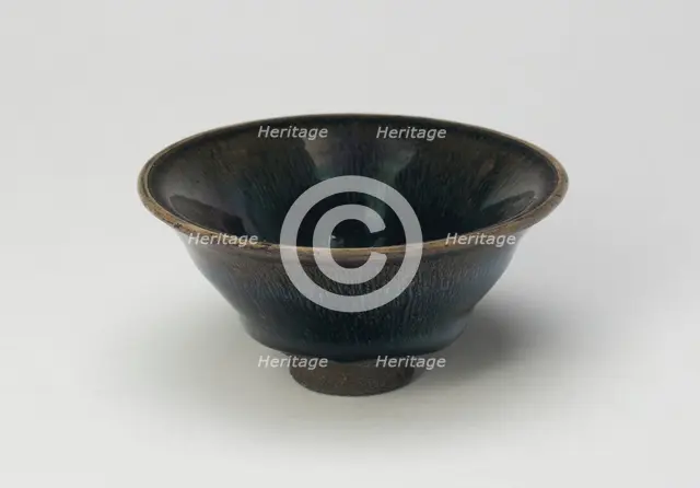 Teabowl with Everted Mouth Rim, Song dynasty (960-1279), 12th century. Creator: Unknown.