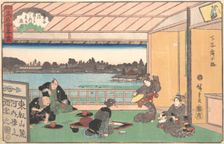 Teahouse at Hirokoji, ca. 1835-42., ca. 1835-42. Creator: Ando Hiroshige
