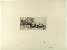 Team of Oxen, 1868. Creator: Charles Emile Jacque