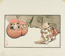 Teasing the Daruma, 1905. Creator: Helen Hyde