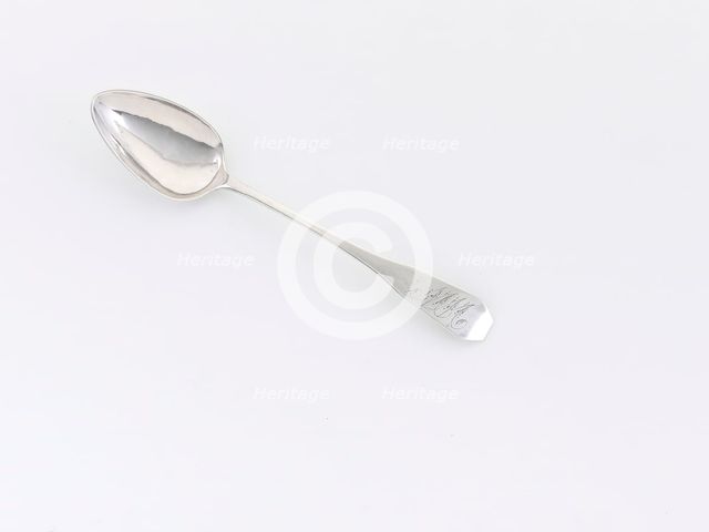 Teaspoon, c. 1805/15. Creator: Isaac Hutton.
