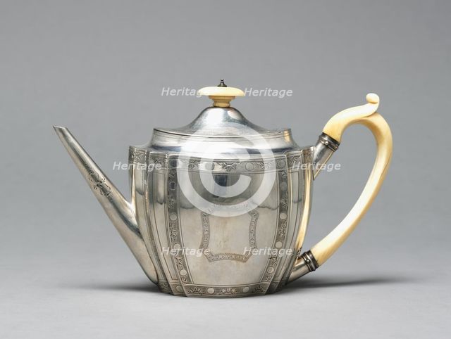 Teapot, 1795. Creator: George Smith (British), firm of ; Thomas Hayter (British), firm of.