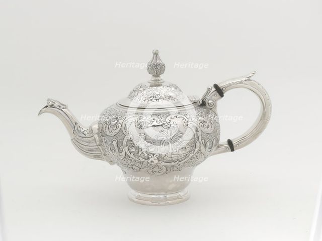 Teapot, 1848. Creator: Obadiah Rich.