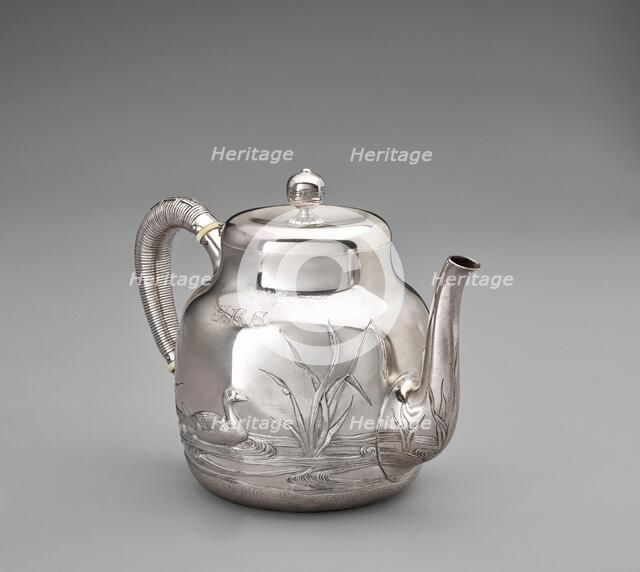 Teapot, 1881. Creators: Dominick and Haff, Giles Brothers and Company.