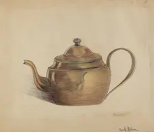Teapot, 1935/1942. Creator: Frank Nelson