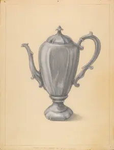 Teapot, 1935/1942. Creator: Franklin C. Moyan