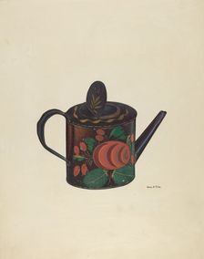 Teapot, 1935/1942. Creator: George File