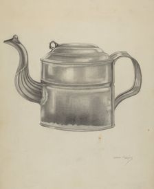 Teapot, 1935/1942. Creator: Grace Halpin