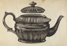 Teapot, 1935/1942. Creator: Samuel O. Klein