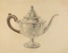 Teapot, 1935/1942. Creator: Unknown