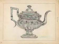 Teapot, 1935/1942. Creator: Unknown