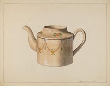 Teapot, 1937. Creator: J. Howard Iams