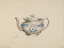 Teapot, 1938. Creator: Charles Moss