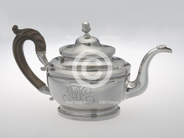 Teapot made by Peter Bentzon, ca. 1817-1829. Creator: Peter Bentzon.