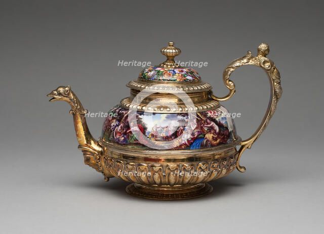 Teapot, Augsburg, c. 1700. Creator: Matthäus Baur II.