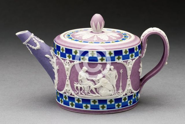 Teapot, Burslem, c. 1790. Creator: Wedgwood.