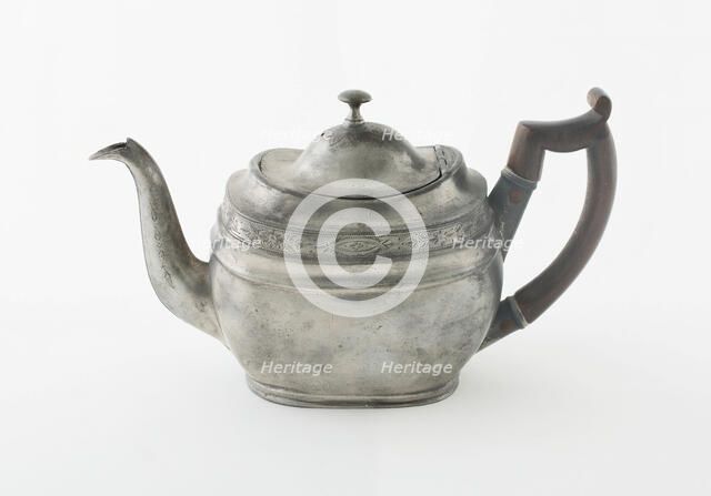 Teapot, Birmingham, c. 1820. Creator: Birch and Villers (John Birch and William Villers).