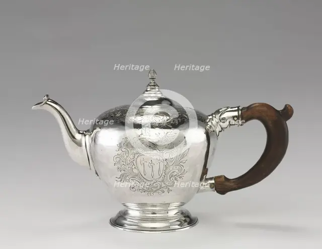 Teapot, c. 1755-1760. Creator: Nathaniel Hurd (American, 1730-1778).