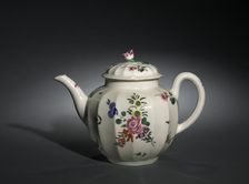 Teapot, c. 1755-1775. Creator: Worcester Porcelain Factory (British)