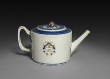 Teapot, c. 1775-1800. Creator: Unknown