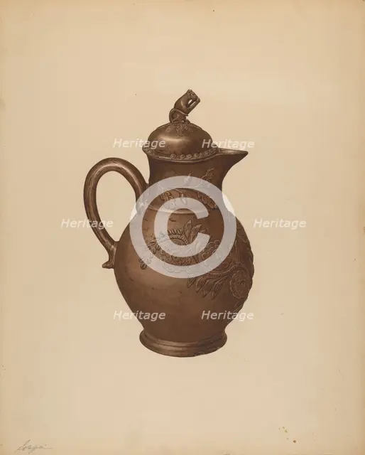 Teapot, c. 1940. Creator: Giacinto Capelli.