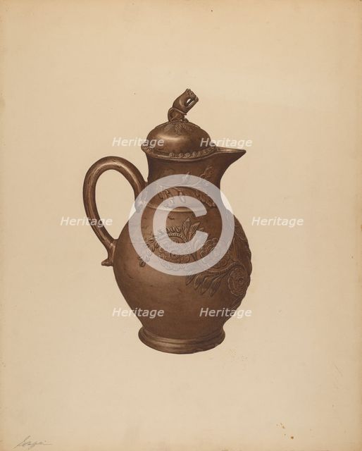 Teapot, c. 1940. Creator: Giacinto Capelli.