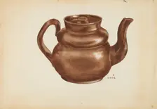 Teapot, c. 1936. Creator: Margaret Stottlemeyer
