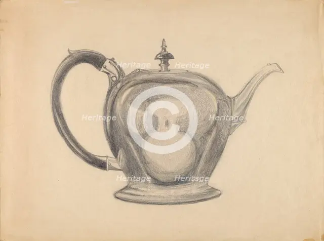 Teapot, c. 1936. Creator: John Garay.