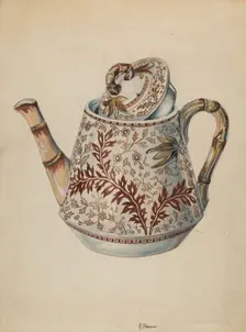 Teapot, c. 1936. Creator: Ralph Atkinson
