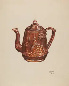Teapot, c. 1936. Creator: Rex F Bush