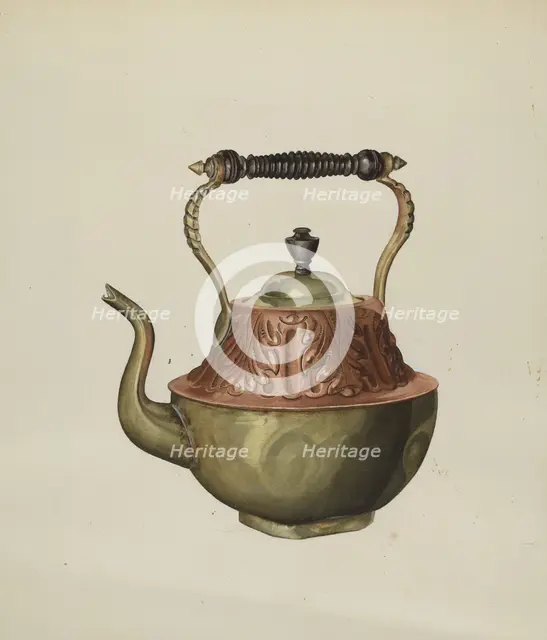Teapot, c. 1937. Creator: Henry Meyers.