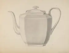 Teapot, c. 1937. Creator: Ludmilla Calderon