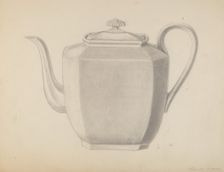 Teapot, c. 1937. Creator: Ludmilla Calderon