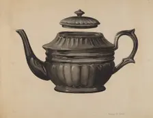 Teapot, c. 1937. Creator: Samuel O. Klein