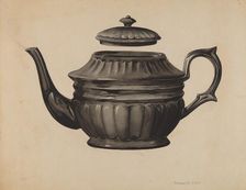 Teapot, c. 1937. Creator: Samuel O. Klein