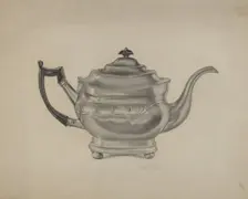 Teapot, c. 1938. Creator: Douglas Cox