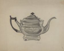Teapot, c. 1938. Creator: Douglas Cox